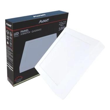 Imagem de 2X Painel Plafon Led Quadrado Sobrepor 18W Neutro 4000K