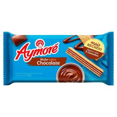 Imagem de Biscoito Aymoré Wafer Sabor Chocolate com 105g