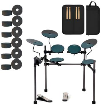 Imagem de Bateria Eletrônica Dtech Pulse Completa Em Eva Preto