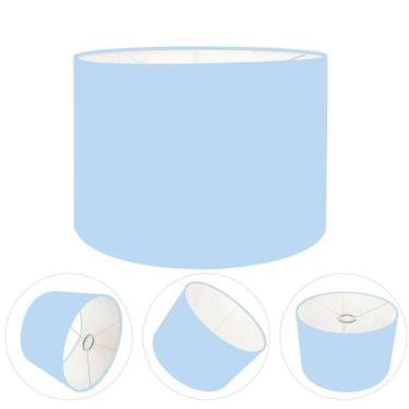 Imagem de Cúpula Abajur Cilíndrica Cp-7021 ø45x25cm Azul Bebê