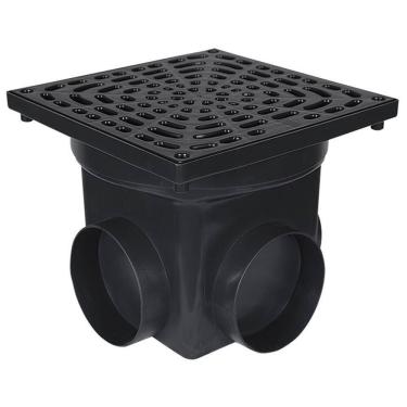 Imagem de Caixa Coletora De água Pluvial Pequena Preta - 011005503 - Metasul Caixa Coletora Agua Pluvial Pequena Pret