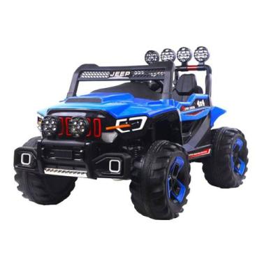 Imagem de Carro Elétrico Infantil Menino Menina Luz Criança Jipe Jeep Mimo Style