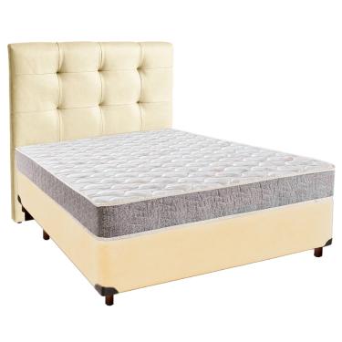 Imagem de Cama Box + Colchão Casal D33 D33 Inducol + Cabeceira Estofada