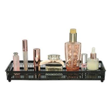 Imagem de Bandeja Decorativa Espelhada Taça Perfume Cozinha Lavabo Bar - PGB