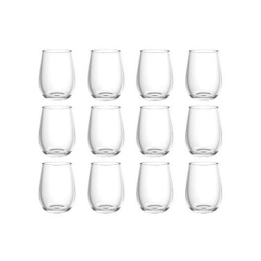 Imagem de Jogo 12 Copos Vidro Oval Vghome 500ml