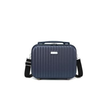 Imagem de Frasqueira de Viagem Maleta Necessaire Mala De Mão Bordo (Azul-marinho)