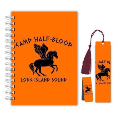 Imagem de Planner Diário de Leitura – Acampamento Meio-Sangue Camp Half | Capa Dura com Marcador Tassel e com Marcador Magnético Percy Jackson