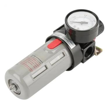 Imagem de 1 peça BFR2000 BFR3000 BFR4000 1/4 3/8 1/2 compressor de ar filtro separador de água regulador de ar processador de ar drenagem manual (BFR-2000, núcleo de fibra)