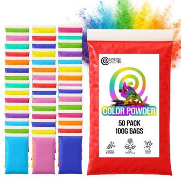 Imagem de Pacotes de pó colorido Chameleon Colors 100g x 50 pacotes
