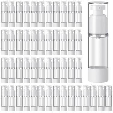 Imagem de Garrafas de bomba Airless Sabary Clear recarregáveis de 30 mL (60 unid