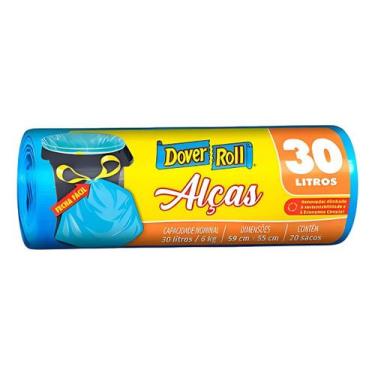 Imagem de Saco Para Lixo Com Alça 30 Litros Super Forte 20 Unidades Resistente A