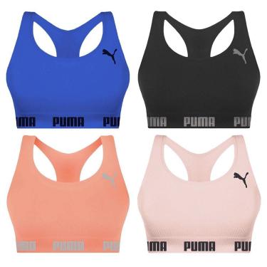 Imagem de Kit 4 Tops Puma Nadador Sem Costura Feminino