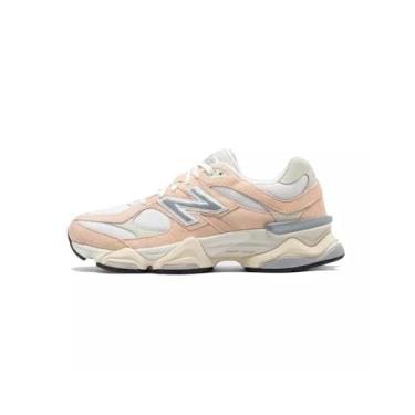 Imagem de New Balance 9060 Tênis masculino, Rosa vintage/sal marinho/prata metálico, 33