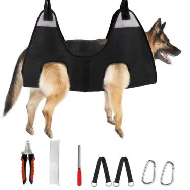 Imagem de Grooming Hammock Harness Supet Dog para cães e gatos preto XL