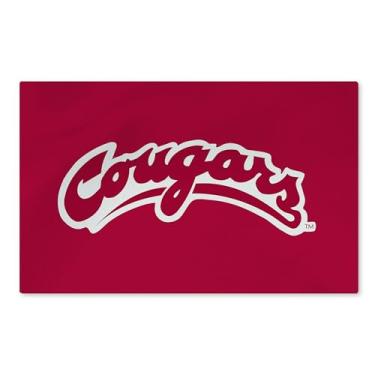 Imagem de Tapete lavável com logotipo NCAA Washington State Cougars 51 x 81 cm