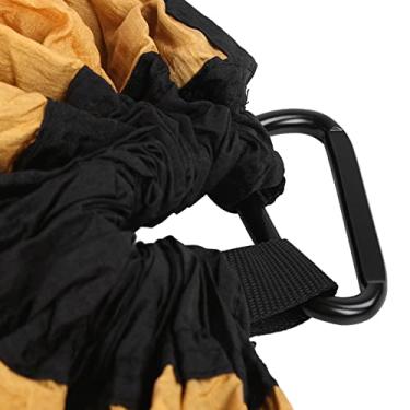 Imagem de Cryfokt Rede Suspensa Preta Laranja Com Rede, de Dormir Durável para Balanço Ao Ar Livre para Cochilar No Quintal do Jardim, 290x140cm, carga: 441lb