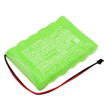 Imagem de 3600mAh Sistema de alarme Bateria de substituição,Compatível com ADT Impassa wireless alarm sys,SCW9057G-433