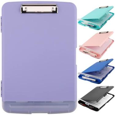 Imagem de Prancheta SFLHHDM A4 Binder Nursing com armazenamento em roxo claro