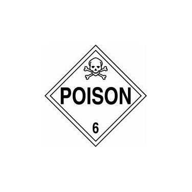 Imagem de ACCUFORM Cartaz DOT: Classe de perigo 6 - veneno (MPL601VP1)