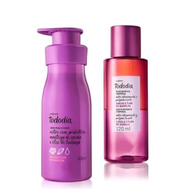 Imagem de Todo.dia Creme e Óleo Bifásico Corporal, Ameixa e Flor de Baunilha, 400ml e 120ml