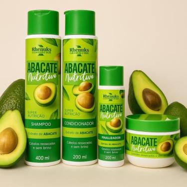 Imagem de Kit Capilar Rhenuks Abacate Nutritivo Cabelos Secos - Rhenuks Cosmétic
