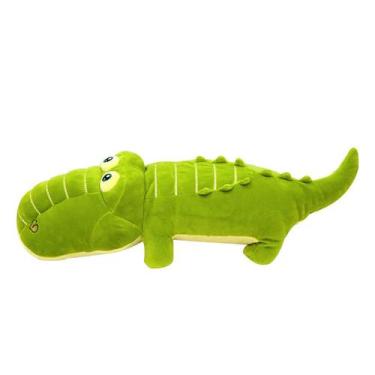 Imagem de Boneca de brinquedo de pelúcia, crocodilo macio de desenho animado, ja
