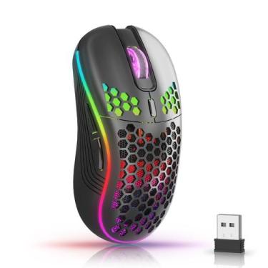Imagem de Mouse para jogos sem fio AVMTON Honeycomb Shell Recarregável