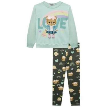 Imagem de Conjunto Kukie Infantil Blusão Frio Legging Fly Tech Menina-Feminino