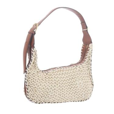 Imagem de Bolsa Baguete Trançada de Palha - Marfim