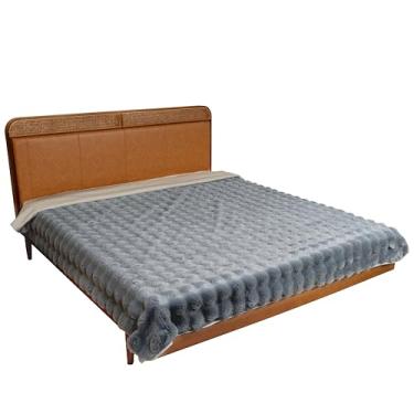 Imagem de Capa de cama de cachorro à prova d'água, cobertor macio de pelúcia com parte traseira antiderrapante para cama, sofá, protetor de móveis para cães e gatos pequenos, médios e grandes (bolhas, 208 x 208