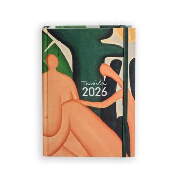 Imagem de AGENDA PLANNER 2026 TARSILA DO AMARAL DIÁRIA PEQUENA ANTROPOFAGIA TECA PAPELARIA
