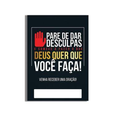 Imagem de Folheto Pare de Dar Desculpas - 500 Unidades de Papel Couchê - no-bran