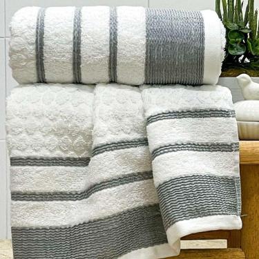 Imagem de Toalha Banhão Treviso Fio Penteado 80x150 Branco