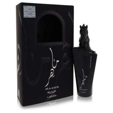 Imagem de Perfume Feminino Maahir Black Edition Lattafa 100 ml Eau De Parfum