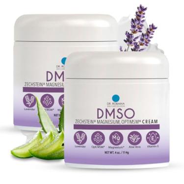 Imagem de Dr. Robaina Creme DMSO lavanda - 99,9% puro grau farmacêutico | Fórmula nutritiva para a pele com magnésio Zechstein, arnica, Aloe Vera, vitamina E - 118 ml | Feito nos EUA