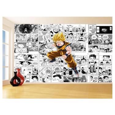 Imagem de Papel De Parede Dragon Ball Goku Página Manga 3,5M Dbz682 - Você Decor