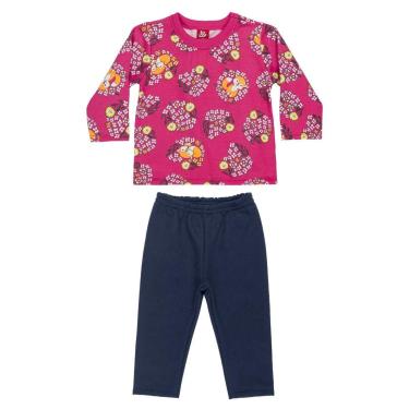 Imagem de Conjunto para Bebês com Blusão e Calça em Moletom Bee Loop-Feminino