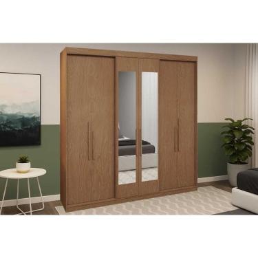 Imagem de Guarda Roupa Casal 6 Portas (2 C/ Espelho) E 2 Gavetas Ph 1804 Carvalho Vermontt - Herval