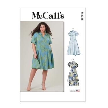 Imagem de McCall's Vestido plus size com estampa de costura, multicolorido 2