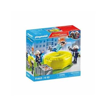 Imagem de Bombeiro Com Colchão De Ar - Playmobil Action Heroes 71465