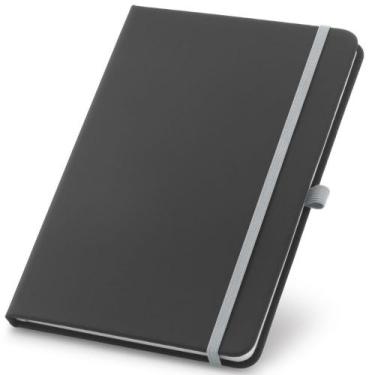 Imagem de Caderneta de Anotações 9x14cm 80 Folhas Pautadas - TopGet, Preto e Cin