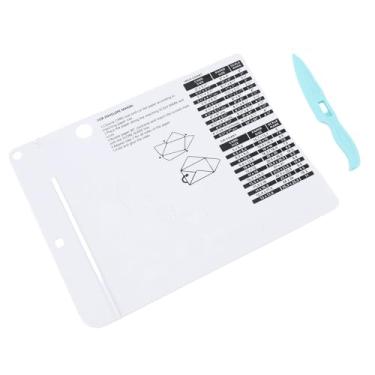 Imagem de AUNMAS Placar de Aparador de Papel Com Medição de Cm Polegadas, Placa de Pontuação Multifuncional ABS Com Ferramenta de Vinco para Fazer Cartões de Envelope, Scrapbooking, Artesanato Em