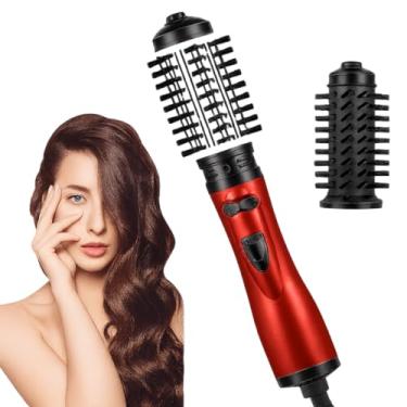 Imagem de Escova Modeladora 2 em 1 para Secar e Modelar os Fios com Facilidade 110v – Tecnologia de Íons, Duas Temperaturas, Ar Frio, Rotação 360° – Design Prático para Acabamento Profissional