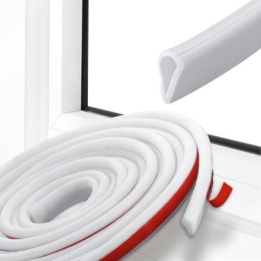 Imagem de Pangda Tira de vedação de remoção climática em forma de cunha de 3 metros para porta/janelas, vedação de borracha autoadesiva, enchimento de lacuna de porta para grande lacuna, isolamento acústico de