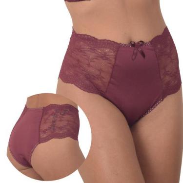 Imagem de Kit 10 Calcinha Plus Size Cintura Alta Hot Pant Luxo Atacado Revenda L