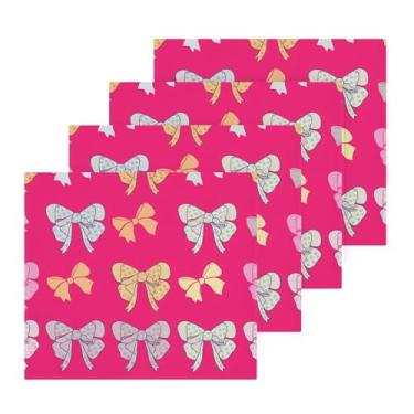 Imagem de Burbuja Pacote com 4 toalhas de banho coloridas de algodão premium, maciez máxima e absorção para toalhas de mão e rosto, 30,5 x 30,5 cm