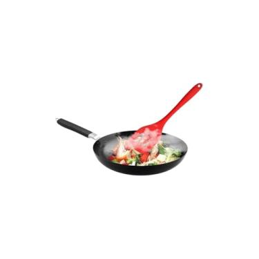 Imagem de Kit Utensílios de Cozinha em Silicone, 5 Peças, Pincel, Batedor, Espátulas, Vermelho e Preto, Material Resistente ao Calor, Antiaderente