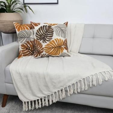 Imagem de Manta para Sofá 2,40 x 1,80 - Capa Protetora Gigante em Algodão para Sofá, Cama ou Área Externa - Fácil de Lavar(CRUR ALGODÃO)