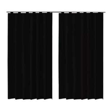 Imagem de Cortina Blackout PVC, Preto, 280cm x 280cm, 700g, Bloqueio de Luz, Privacidade