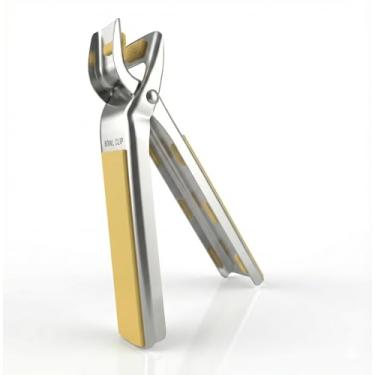 Imagem de Pinça de aço inoxidável rígido com almofadas de silicone antiderrapantes | Pegador de panela anti-queimadura multiângulo | Acessórios para micro-ondas e fritadeira a ar | Braçadeira de panela